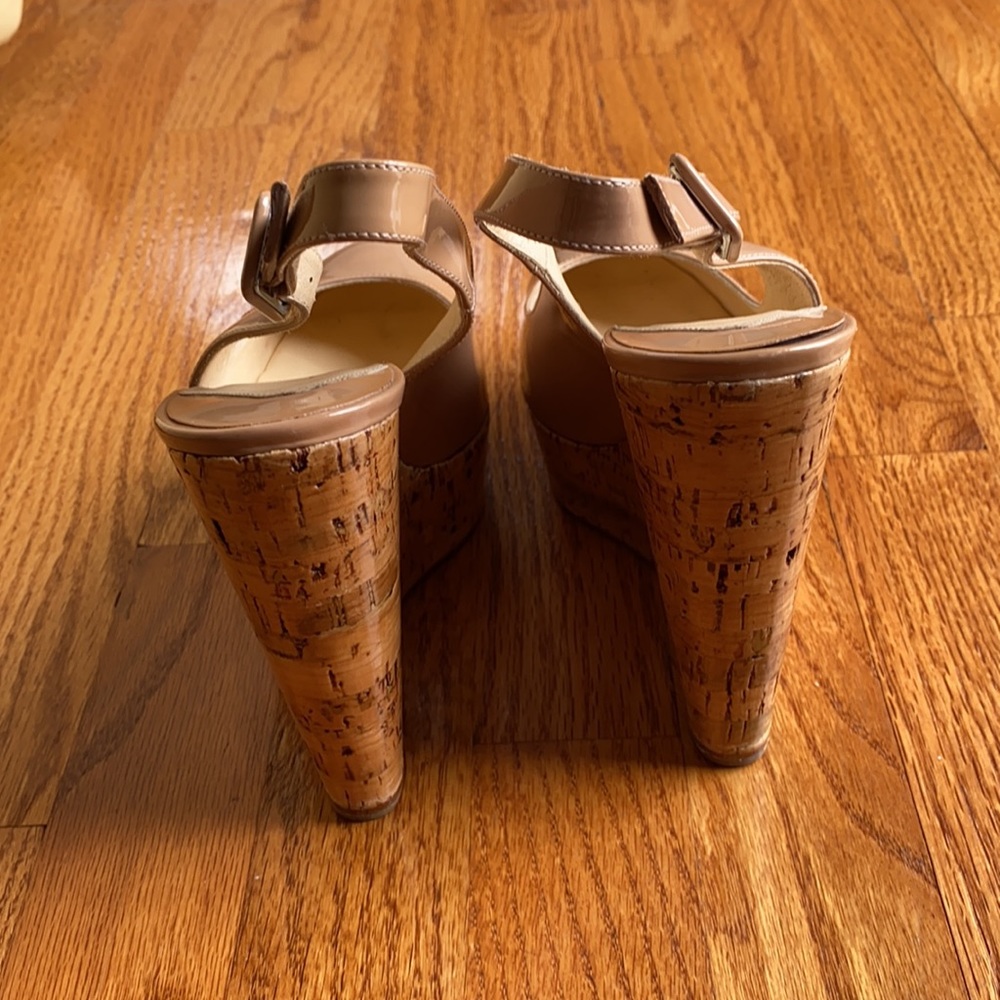 Nude Christian Louboitin Wedge sandals - Picture 7 of 8